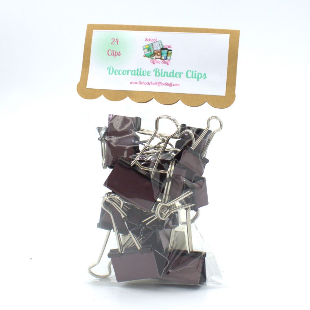 Brown Binder Clips