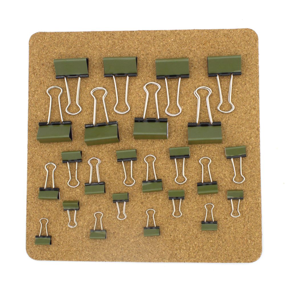 Army Green Binder Clips