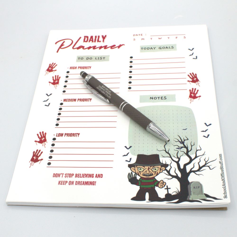 Freddy Krueger Planner Pad