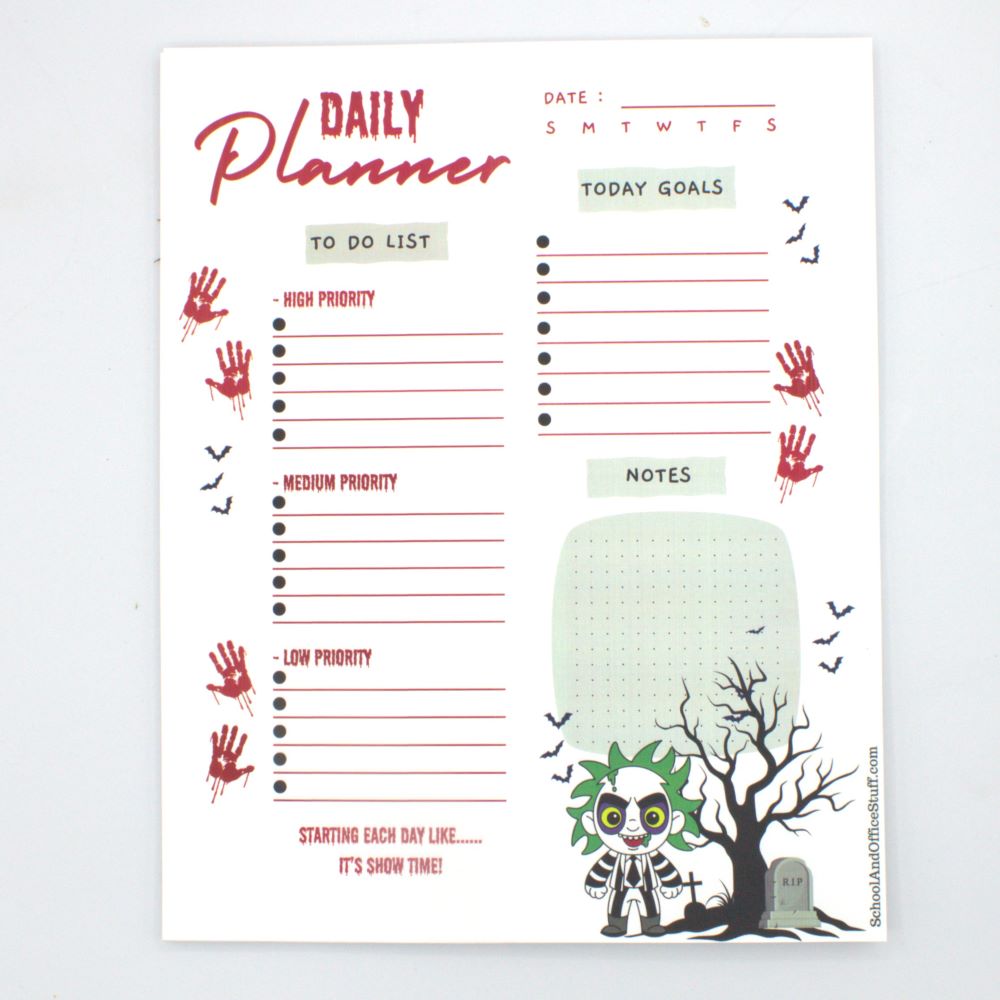 Beetle Juice Planner Pad