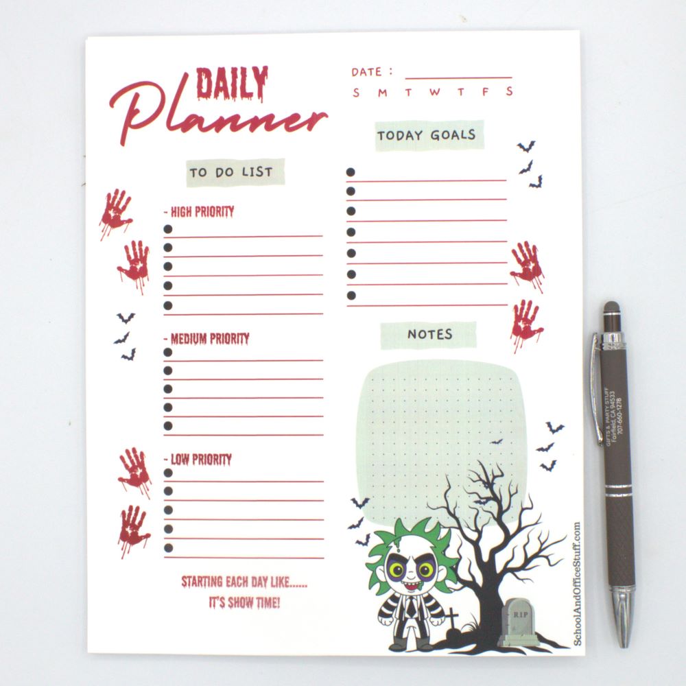 Beetle Juice Planner Pad