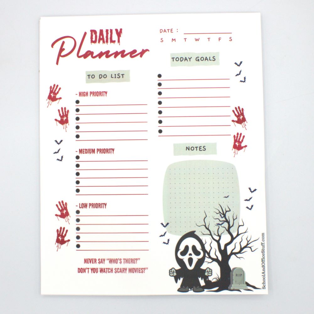 Ghostface Planner Pad