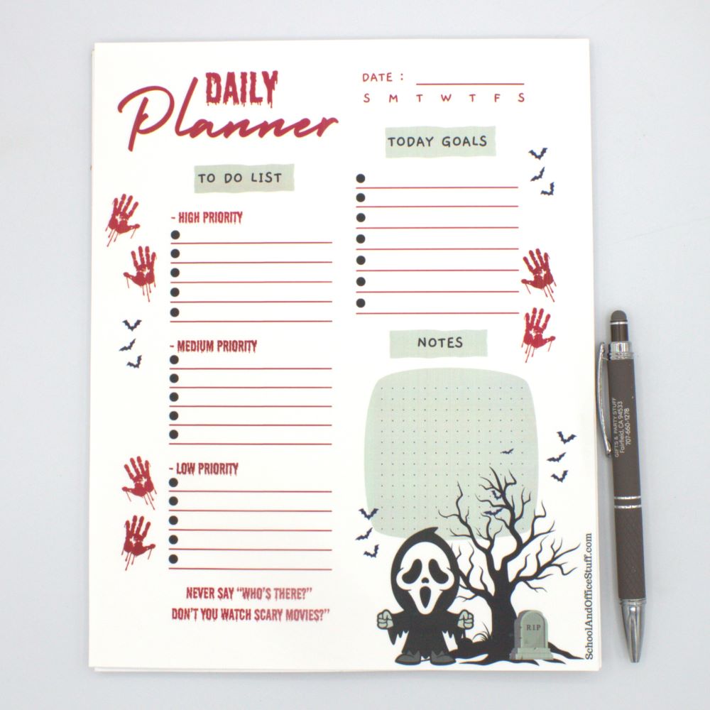 Ghostface Planner Pad