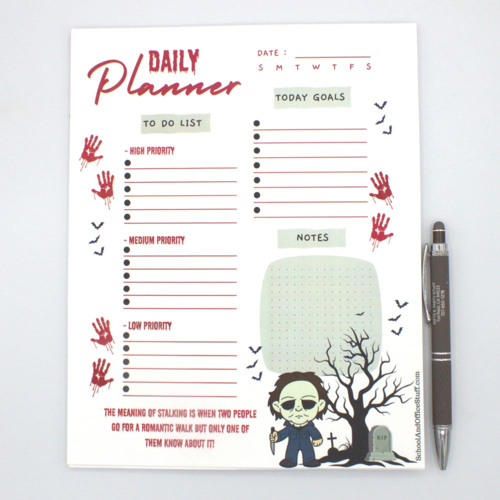 Michael Myers Planner Pad