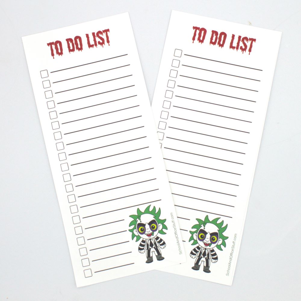 Beetle Juice List Pad