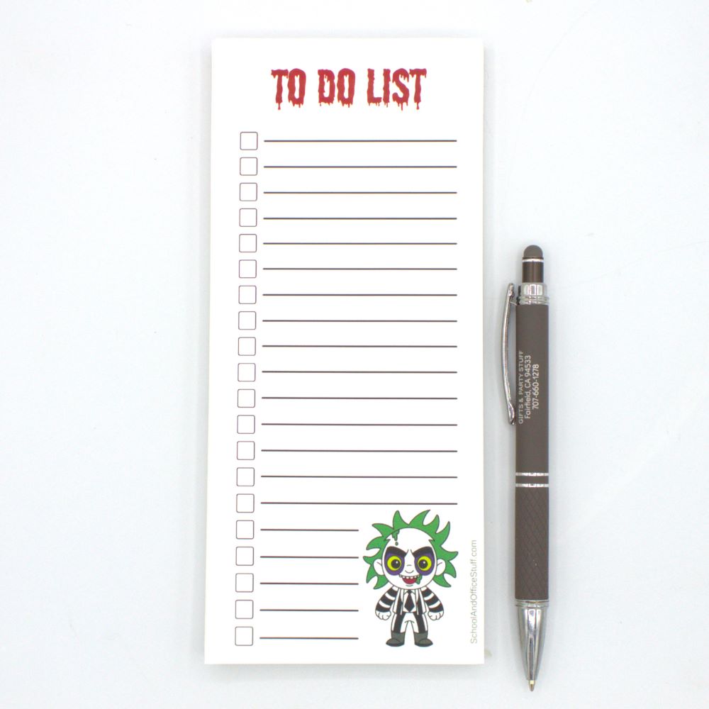 Beetle Juice List Pad