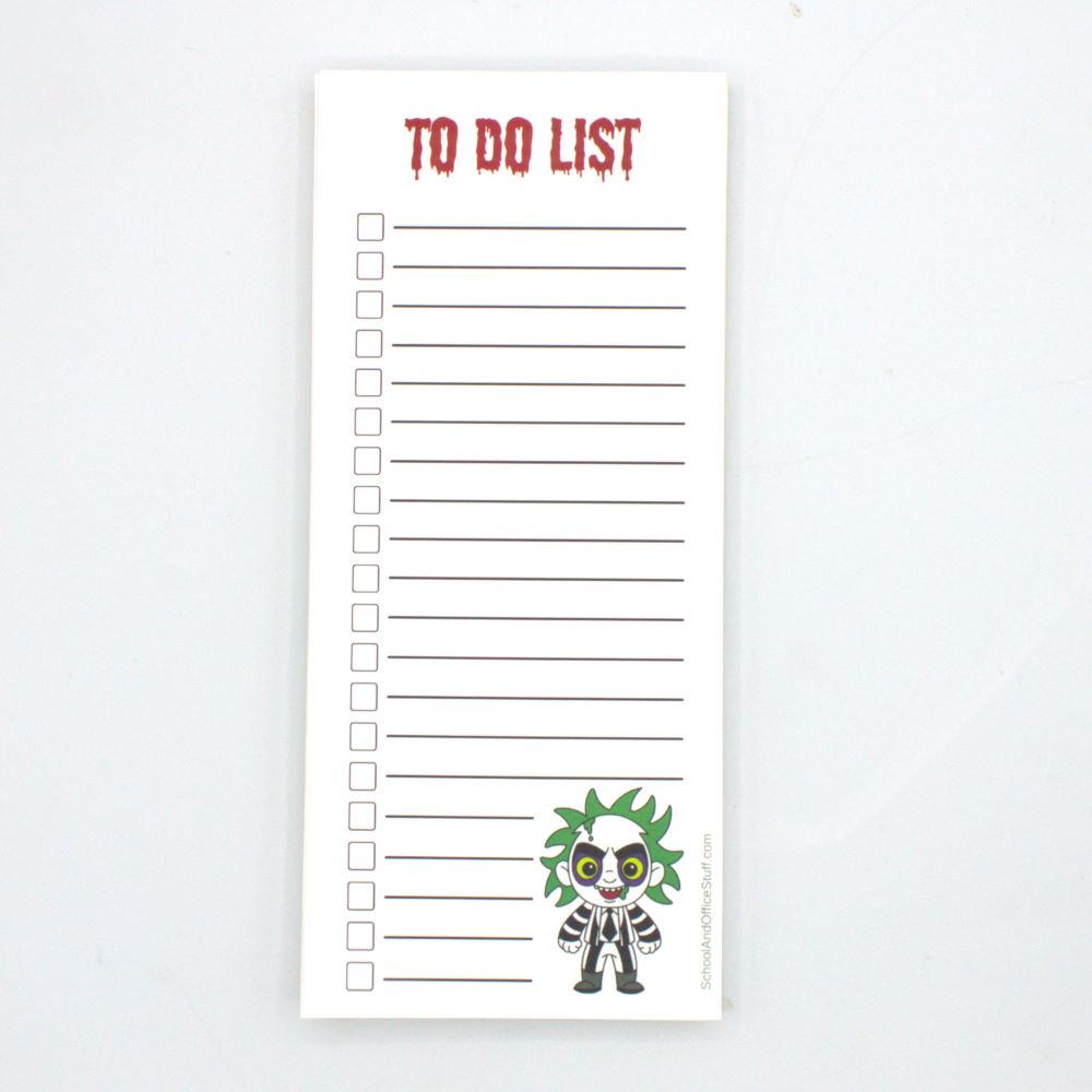 Beetle Juice List Pad