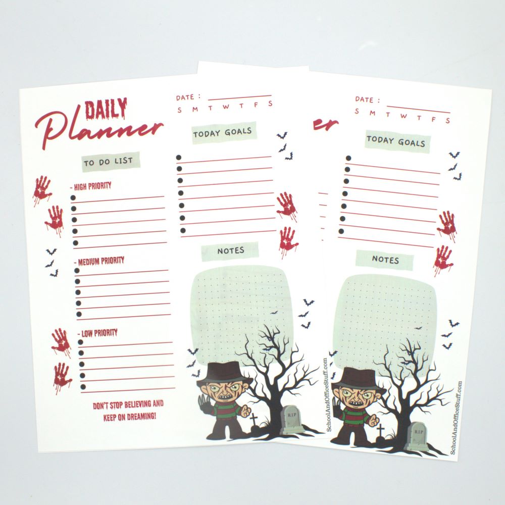 Freddy Krueger Planner Pad