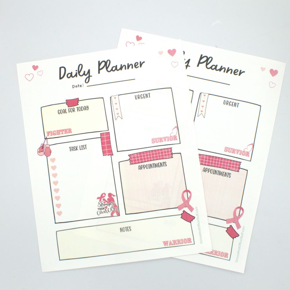 Breast Cancer Awareness Planner Pad