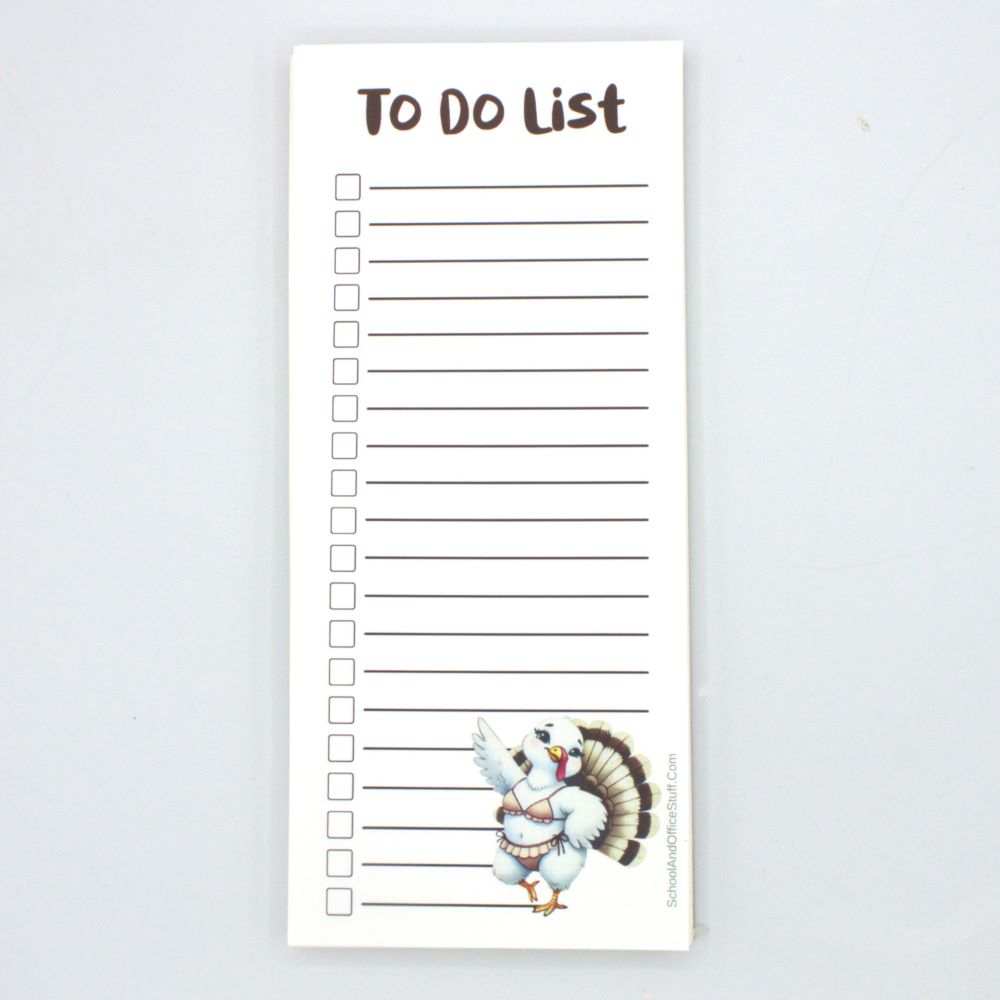 Pretty Turkey List Pad