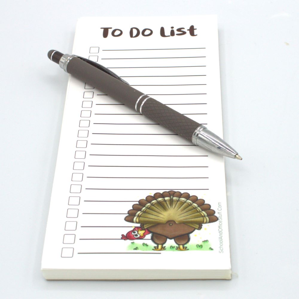 Funny Turkey List Pad