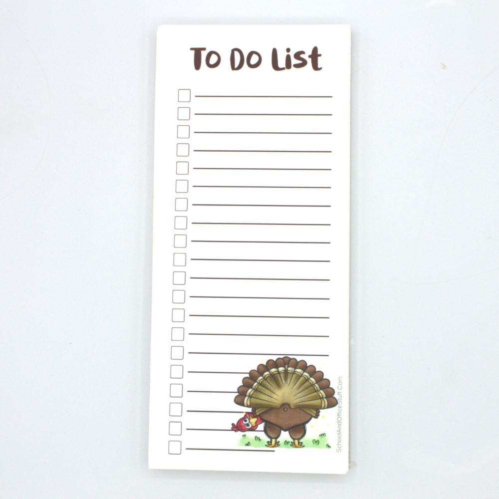 Funny Turkey List Pad