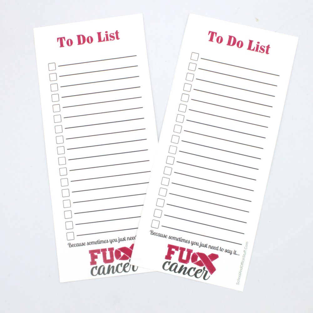 Fuck Breast Cancer List Pad