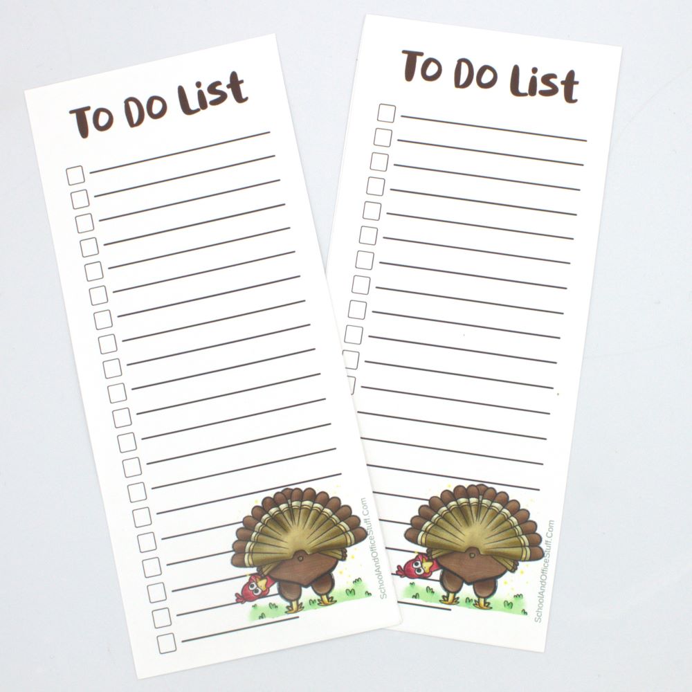 Funny Turkey List Pad