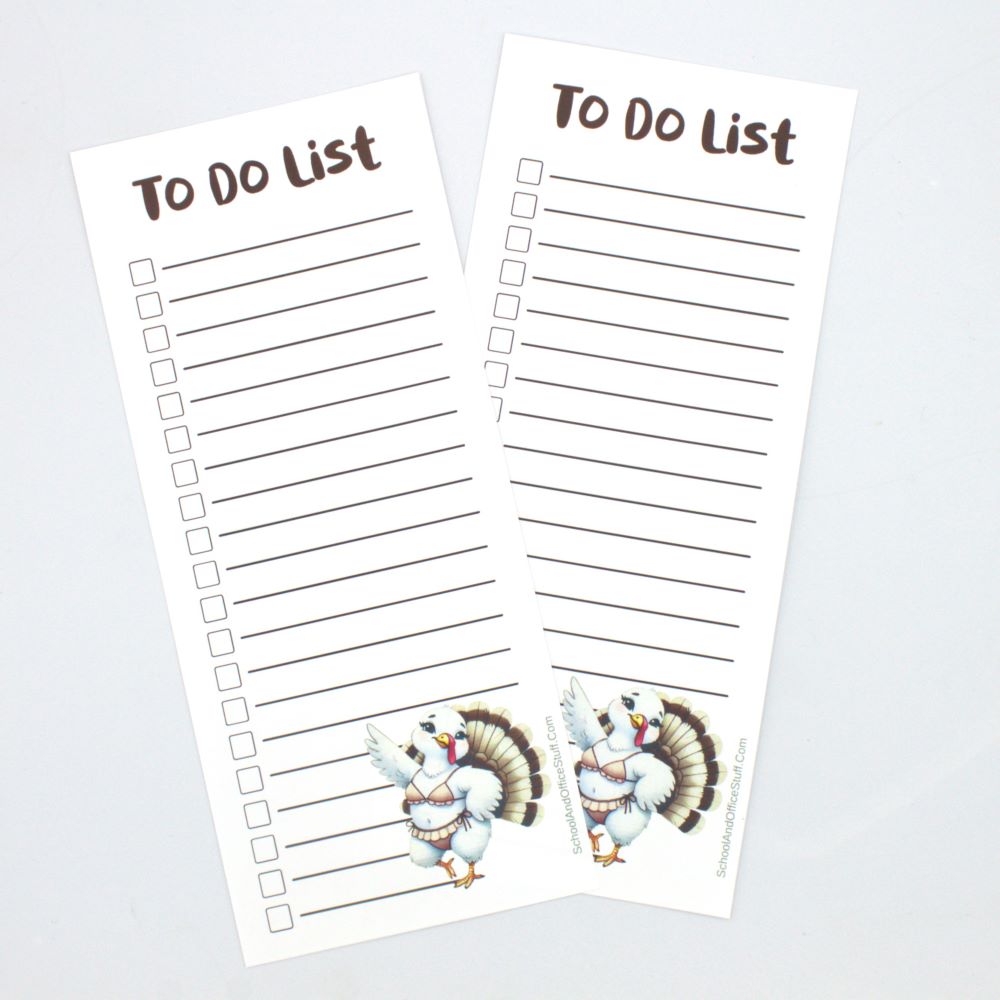 Pretty Turkey List Pad