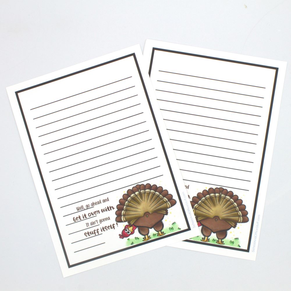 Funny Turkey Notepad