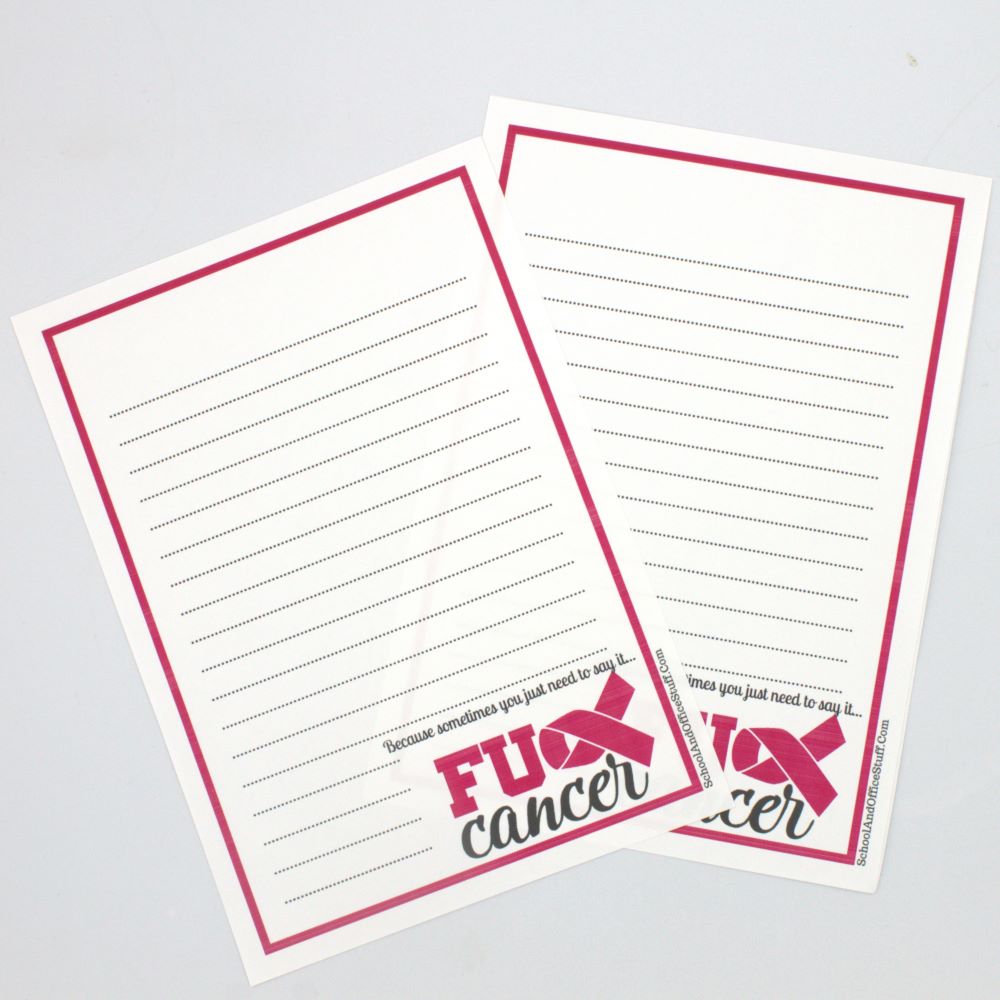 Fuck Breast Cancer Notepad