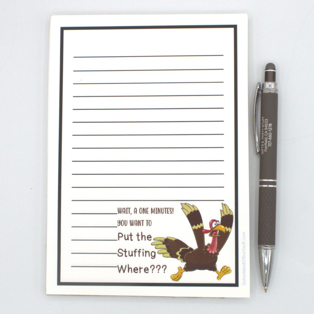 Scared Turkey Notepad