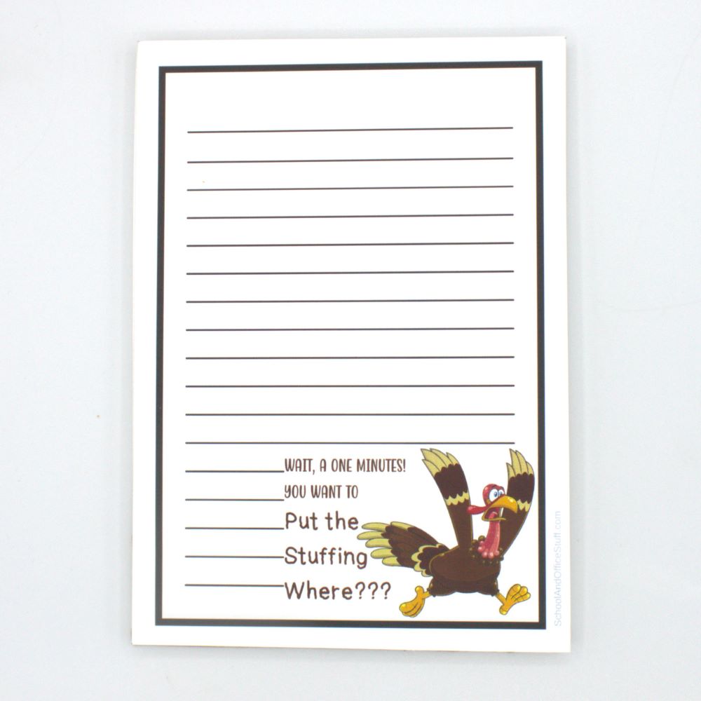 Scared Turkey Notepad