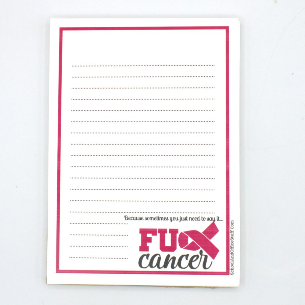 Fuck Breast Cancer Notepad