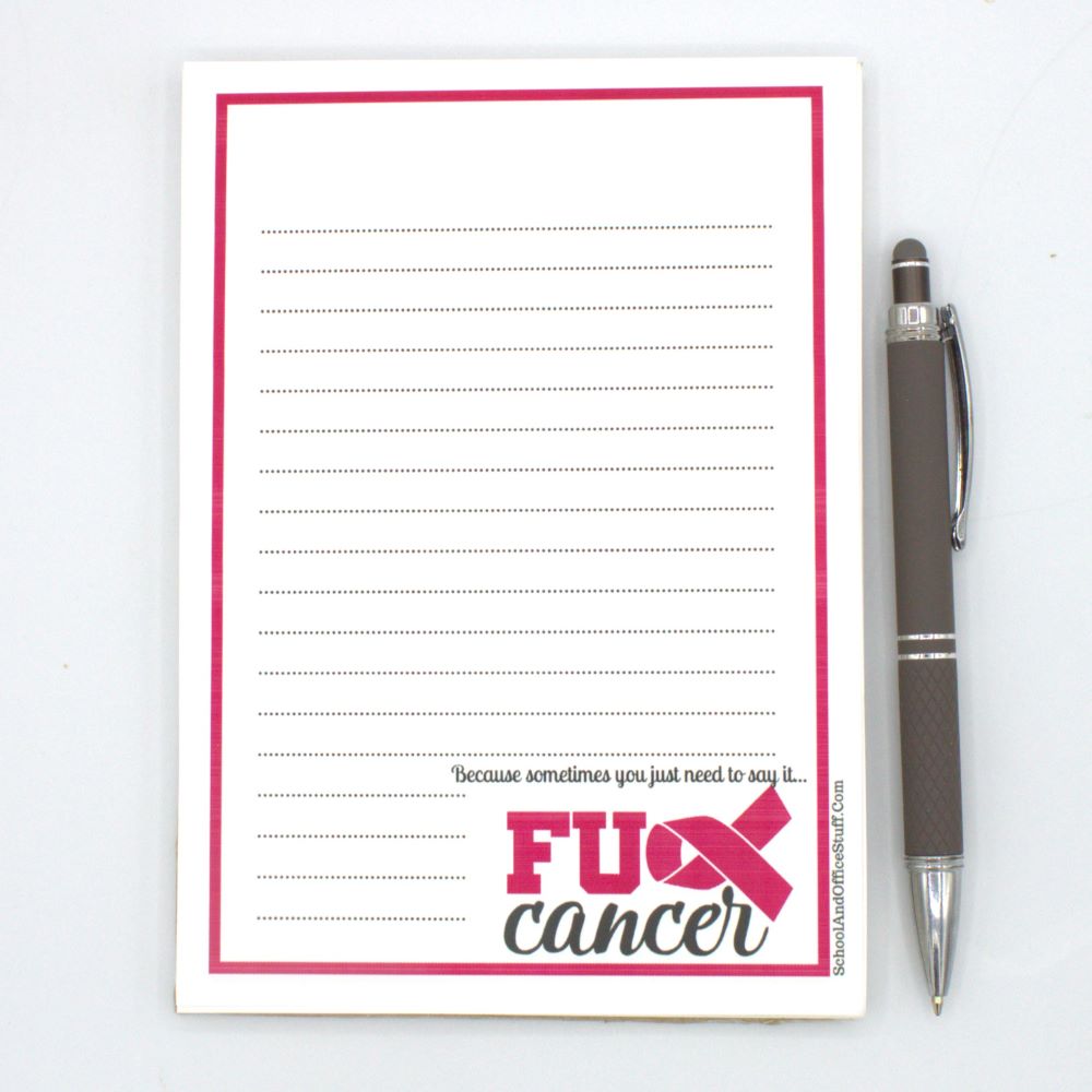 Fuck Breast Cancer Notepad