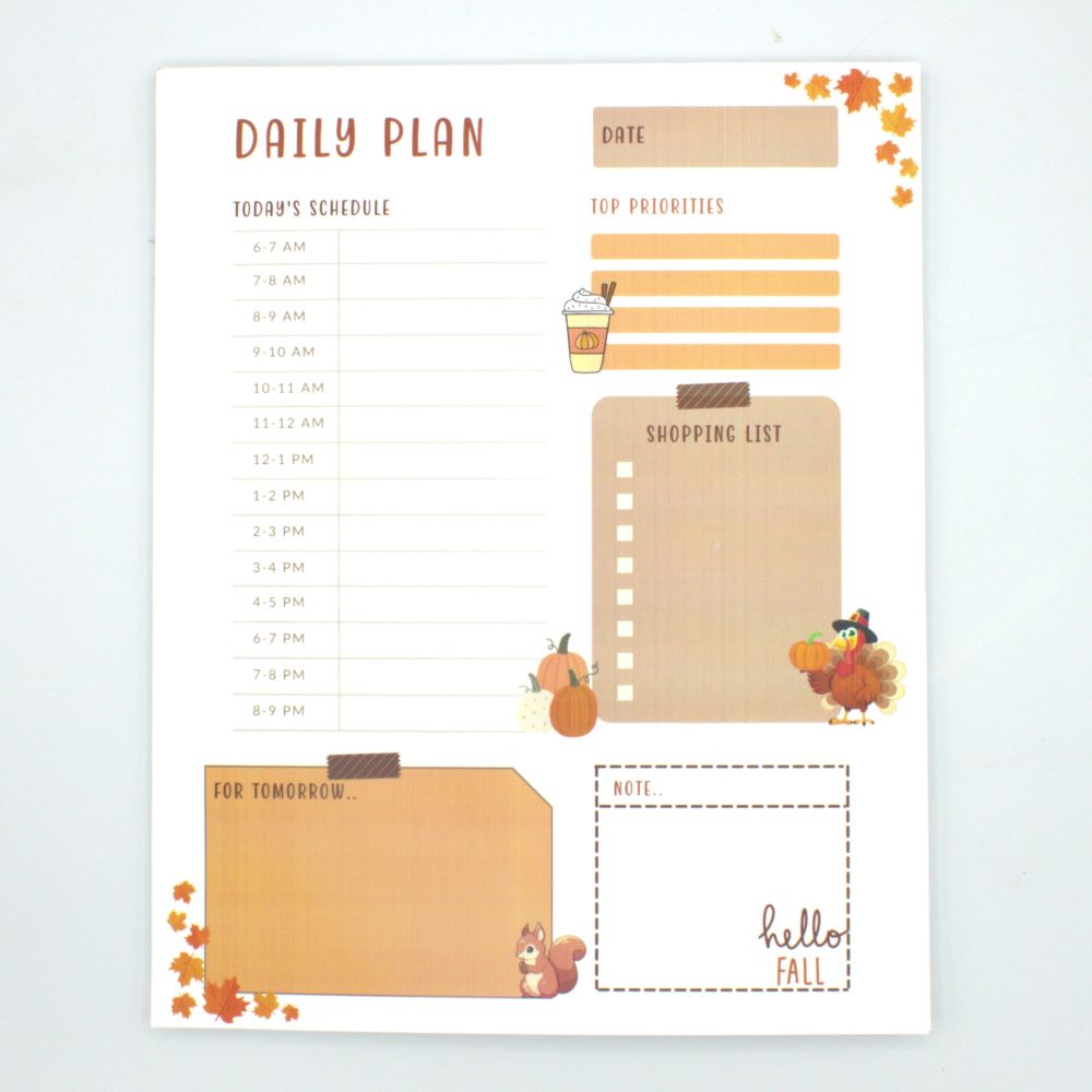 Thanksgiving Planner Pad