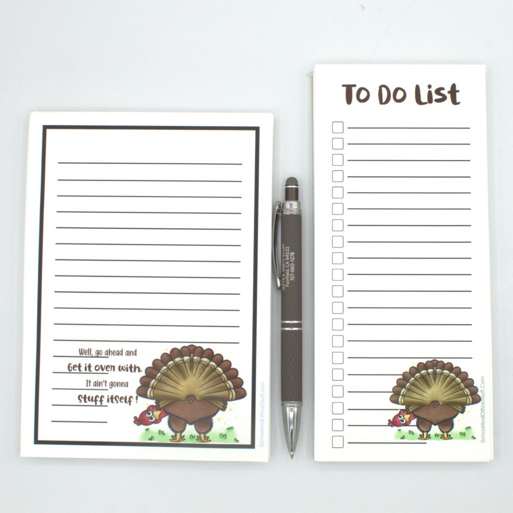 Funny Turkey Notepad Set