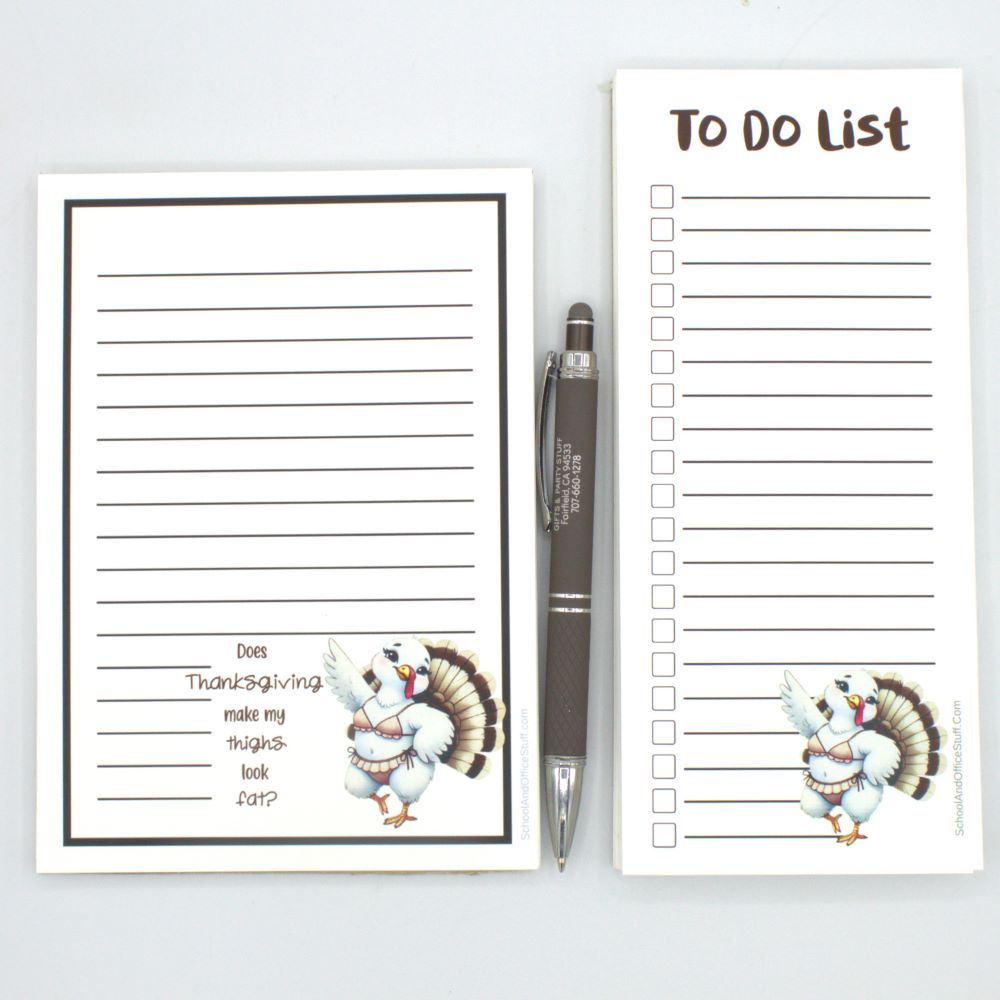 Pretty Turkey Notepad Set