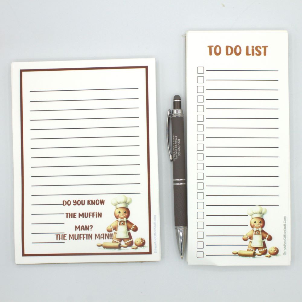 The Muffin Man Notepad Set