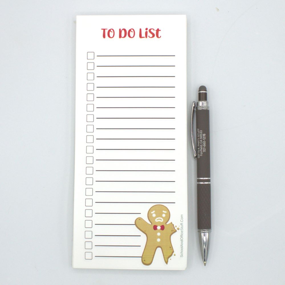 Gingerbread Man List Pad