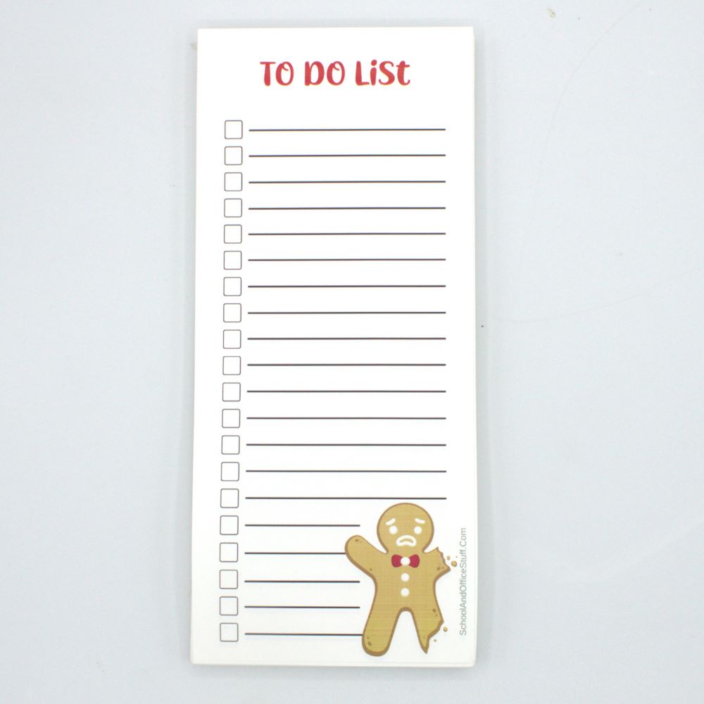 Gingerbread Man List Pad