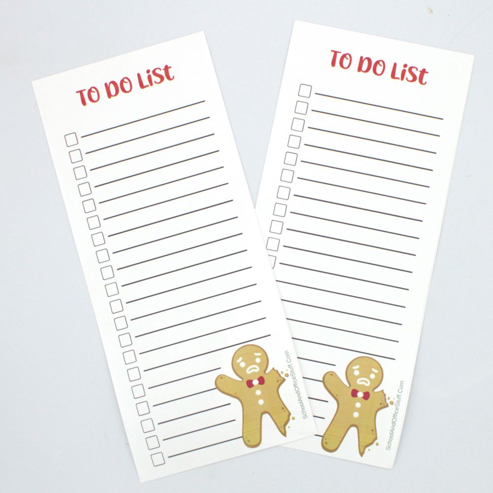 Gingerbread Man List Pad