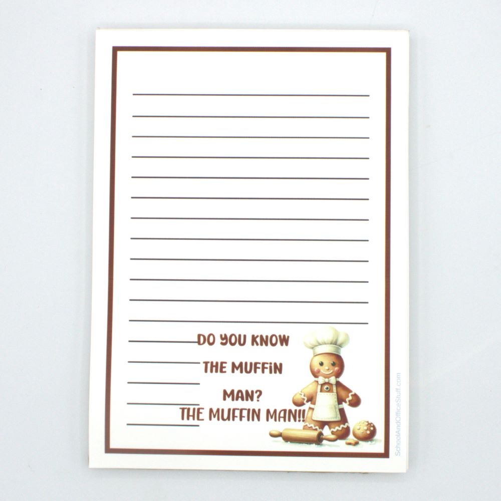 The Muffin Man Notepad