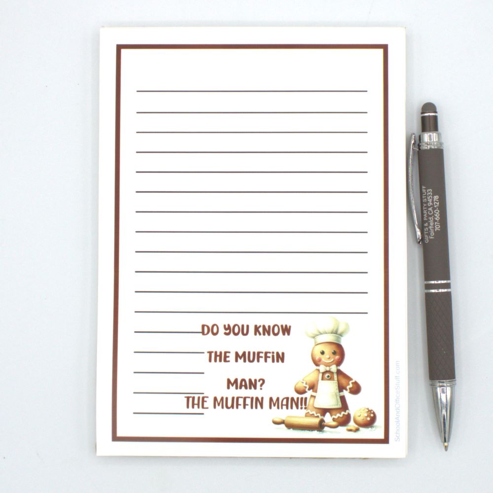 The Muffin Man Notepad