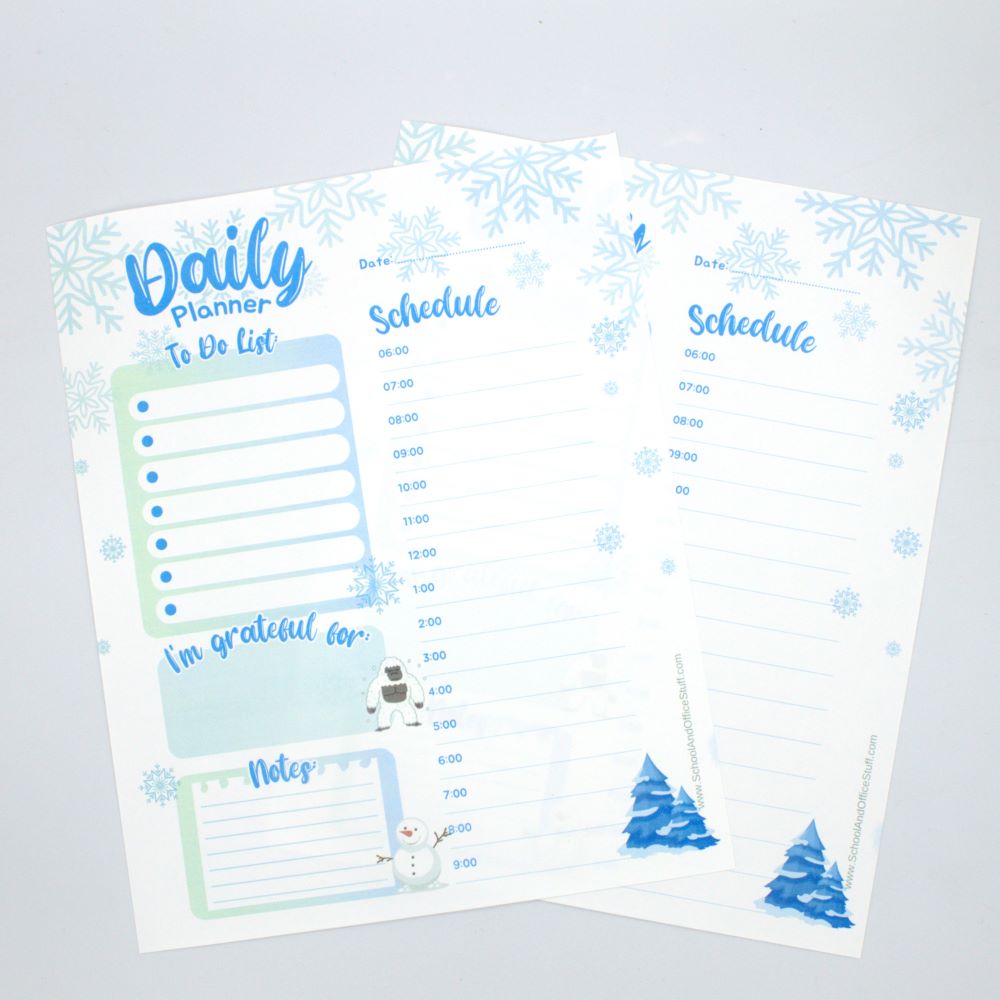 Snowflake Planner Pad