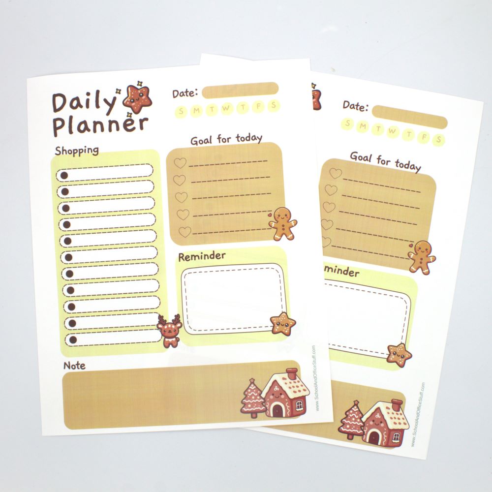 Gingerbread Planner Pad