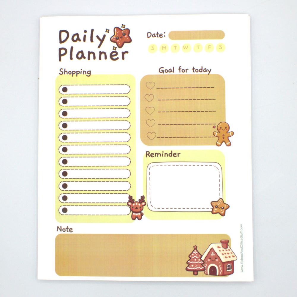 Gingerbread Planner Pad