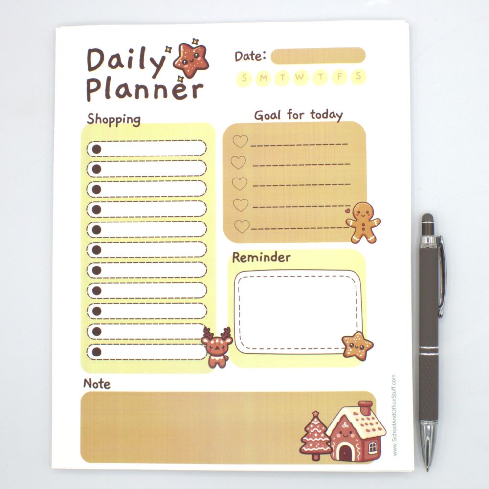 Gingerbread Planner Pad