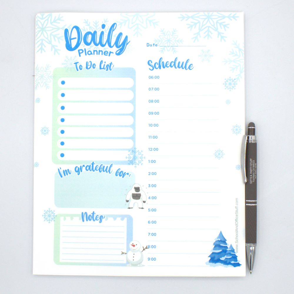 Snowflake Planner Pad