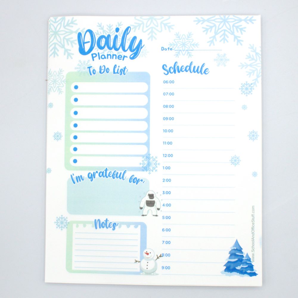 Snowflake Planner Pad