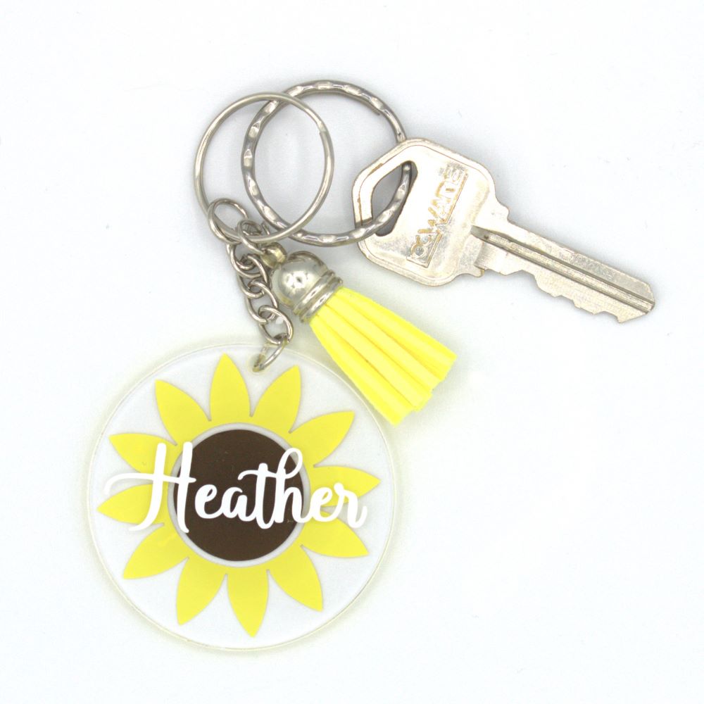 Sunflower Keychain