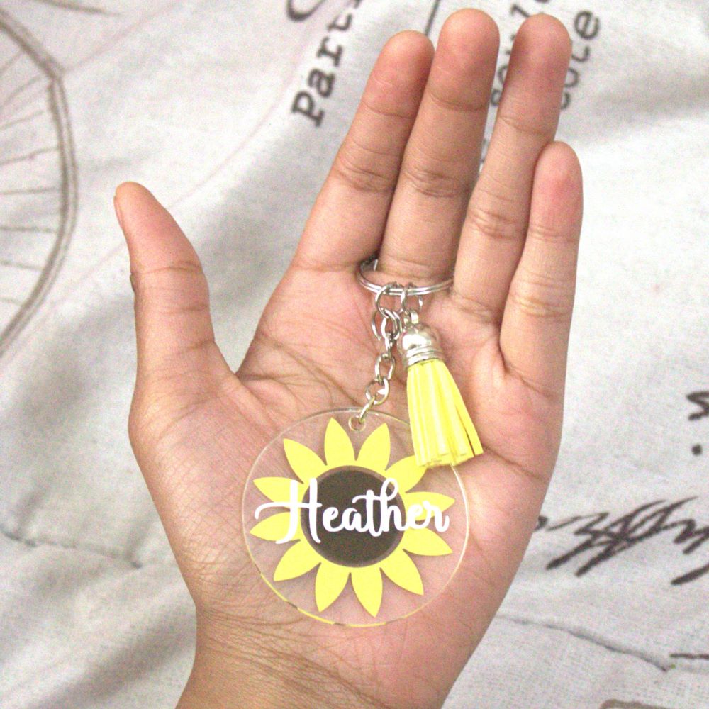 Sunflower Keychain