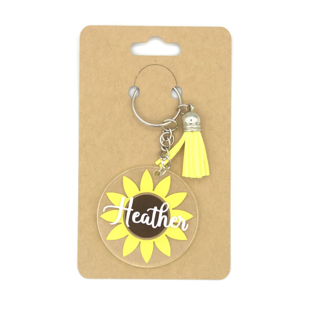 Sunflower Keychain